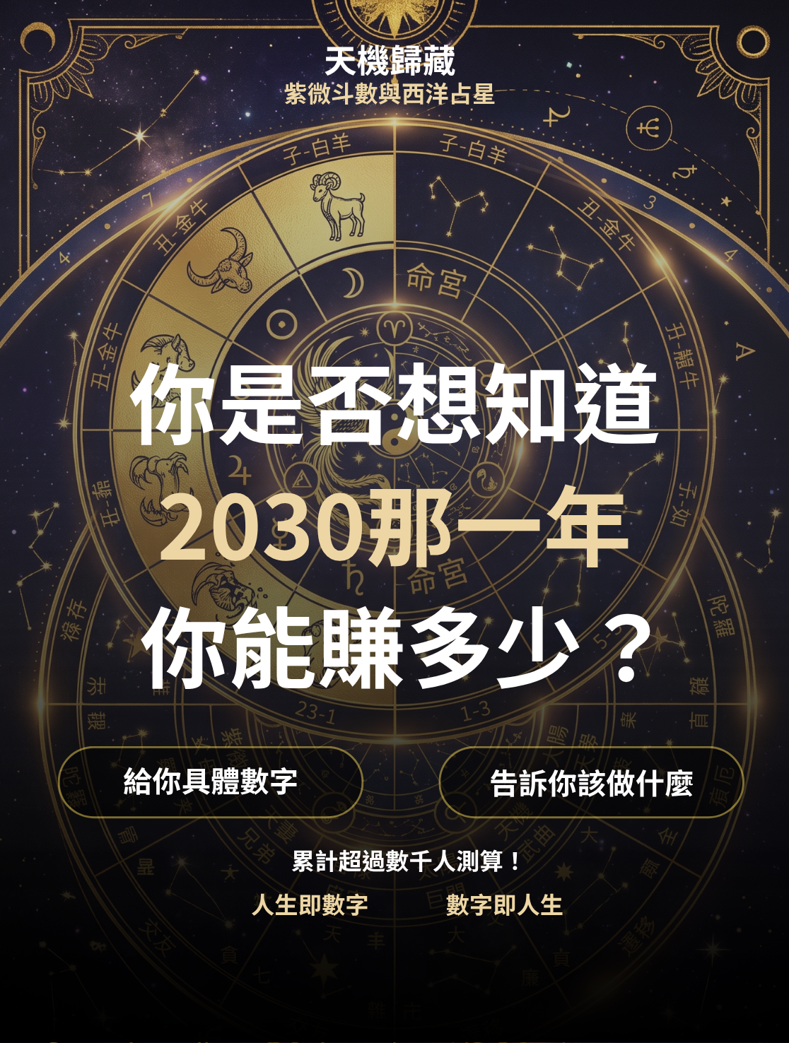 2030年 你的年收入是多少?